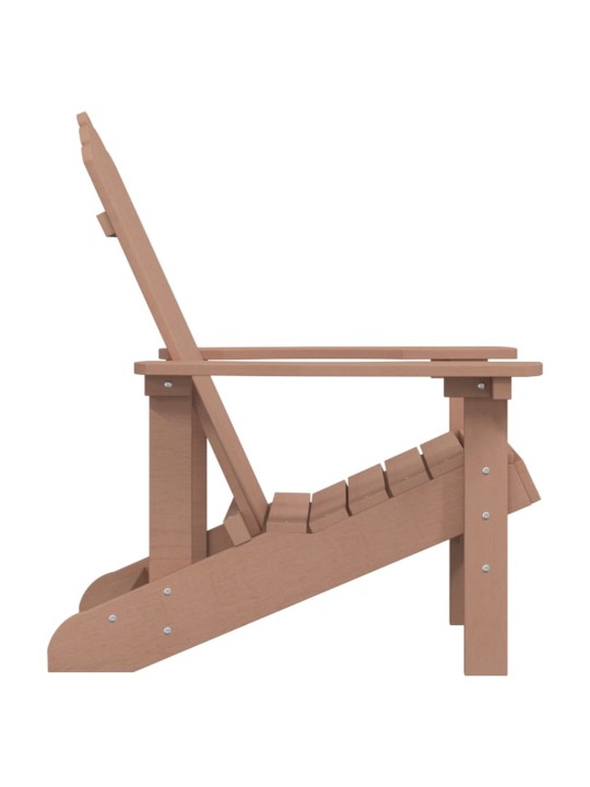 Zahradní křeslo Adirondack HDPE hnědé