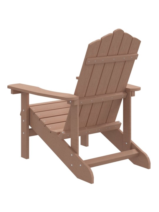 Zahradní křeslo Adirondack HDPE hnědé