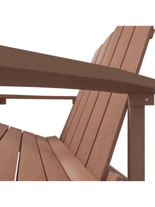 Zahradní křeslo Adirondack HDPE hnědé