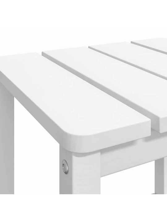 Zahradní stolek Adirondack bílý 38 x 38 x 46 cm HDPE