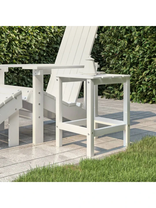 Zahradní stolek Adirondack bílý 38 x 38 x 46 cm HDPE