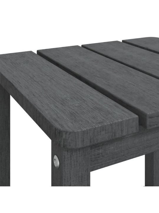 Zahradní stolek Adirondack antracitový 38 x 38 x 46 cm HDPE