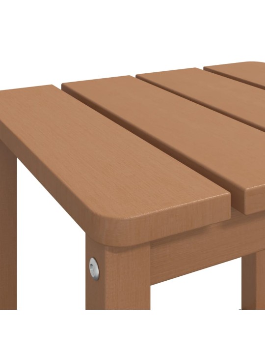 Zahradní stolek Adirondack hnědý 38 x 38 x 46 cm HDPE