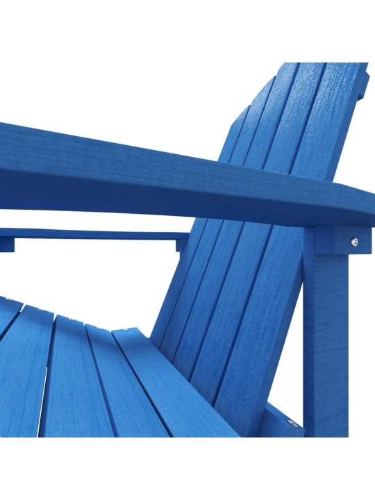 Zahradní křeslo Adirondack s podnožkou HDPE akvamarínové