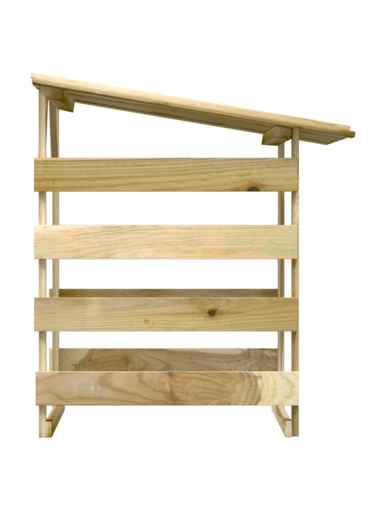 Pergola se střechou 100 x 90 x 100 cm impregnované borové dřevo