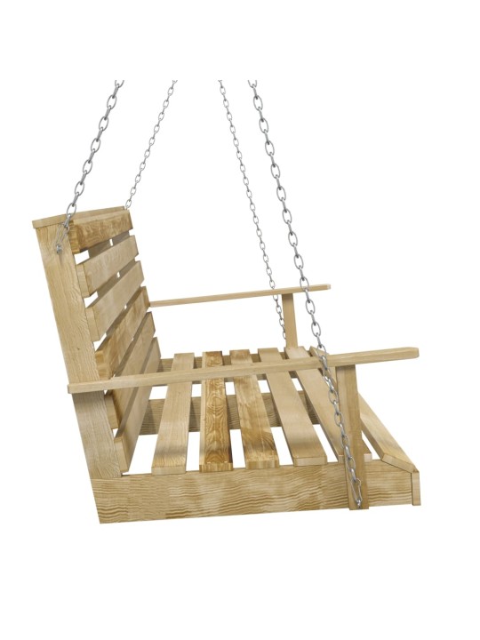 Houpací lavice 110 cm impregnované borové dřevo