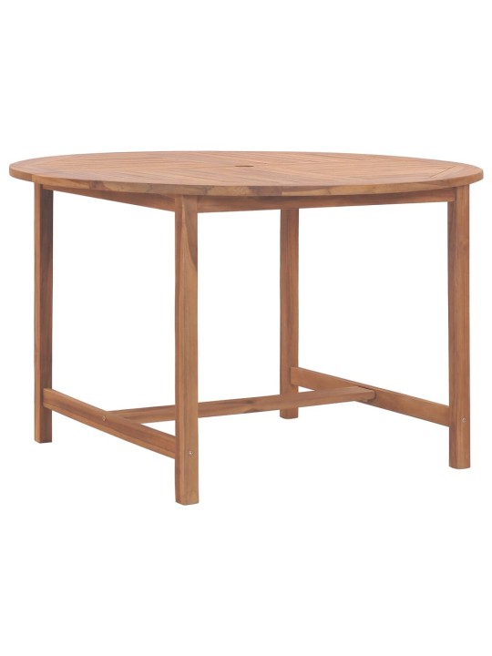 Zahradní jídelní stůl Ø 110 x 75 cm masivní teak