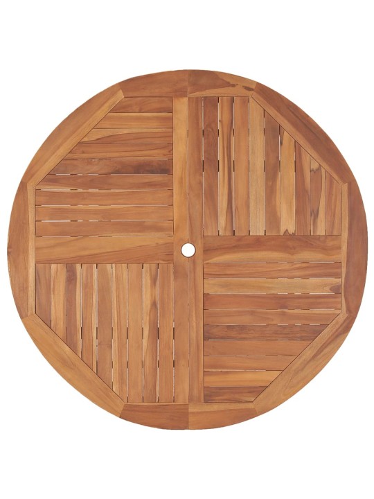 Zahradní jídelní stůl Ø 110 x 75 cm masivní teak