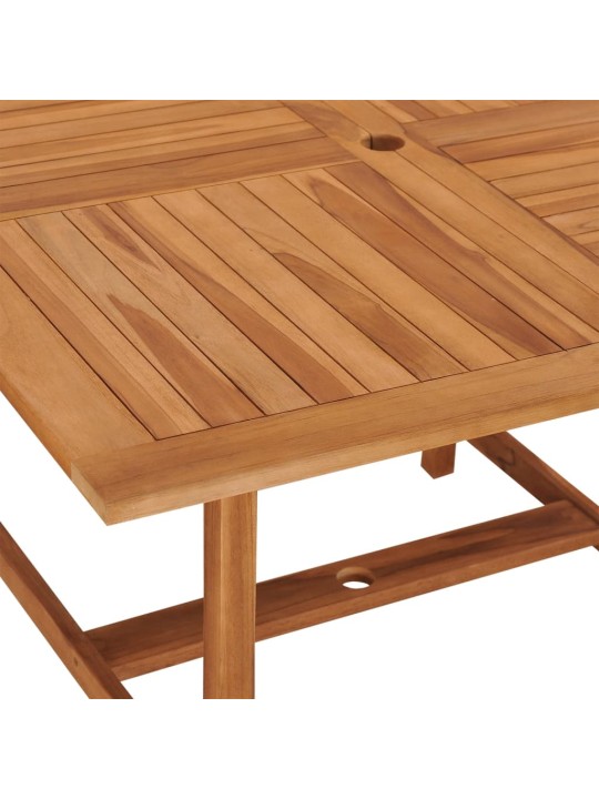 Zahradní jídelní stůl 110 x 110 x 75 cm masivní teak