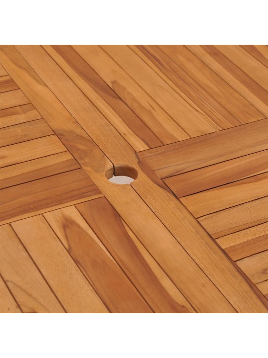 Zahradní jídelní stůl 110 x 110 x 75 cm masivní teak