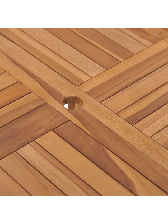 Zahradní jídelní stůl 110 x 110 x 75 cm masivní teak