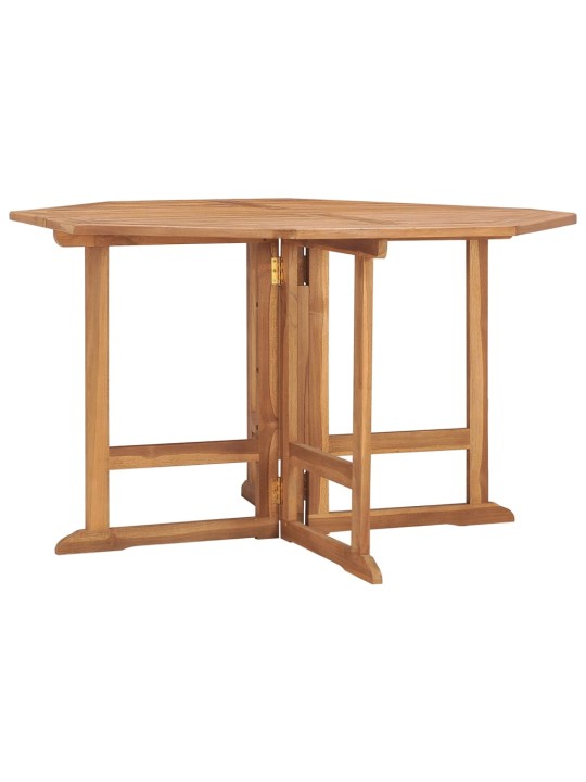 Skládací zahradní jídelní stůl 110 x 110 x 75 cm masivní teak