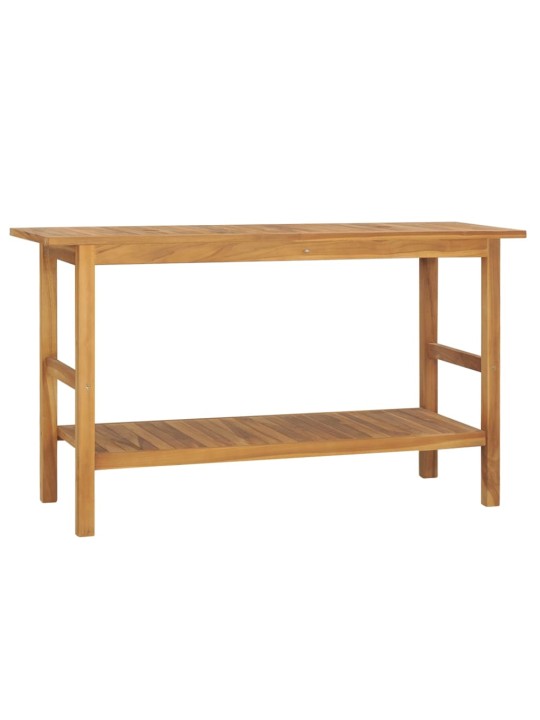 Koupelnová skříňka masivní teak 132 x 45 x 75 cm