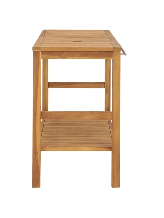 Koupelnová skříňka masivní teak 132 x 45 x 75 cm