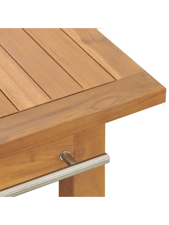 Koupelnová skříňka masivní teak 132 x 45 x 75 cm