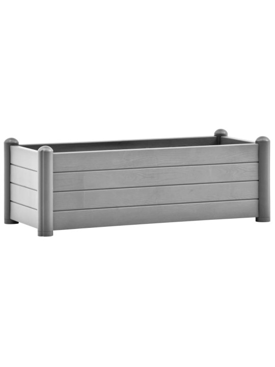 Vyvýšený záhon PP kamenný šedý 100 x 43 x 35 cm