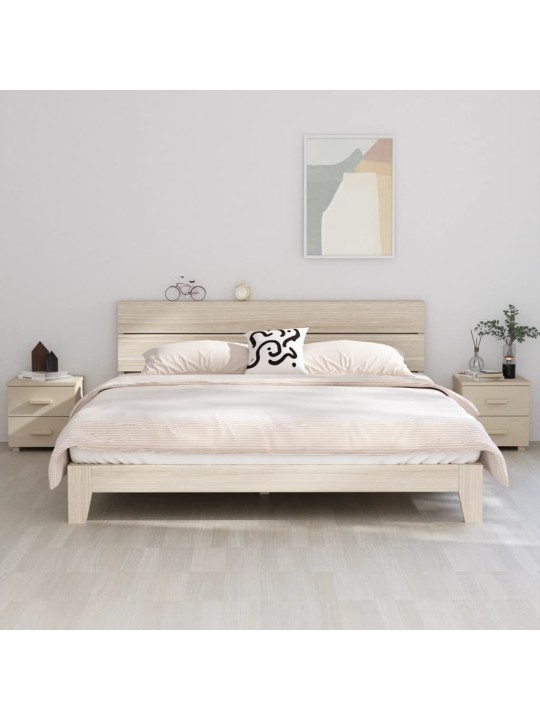 Noční stolky HAMAR 2ks medově hnědé 40x35x44,5 cm masivní dřevo