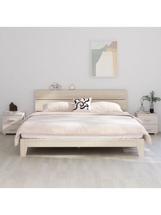 Noční stolky HAMAR 2 ks bílé 40 x 35 x 44,5 cm masivní dřevo