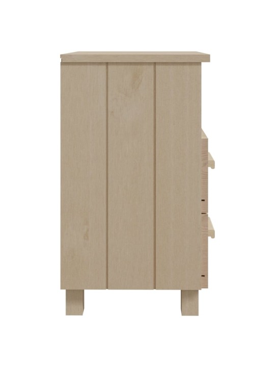 Noční stolky HAMAR 2 ks medově hnědé 40x35x62 cm masivní dřevo