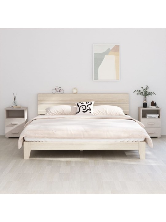 Noční stolky HAMAR 2 ks bílé 40 x 35 x 62 cm masivní dřevo