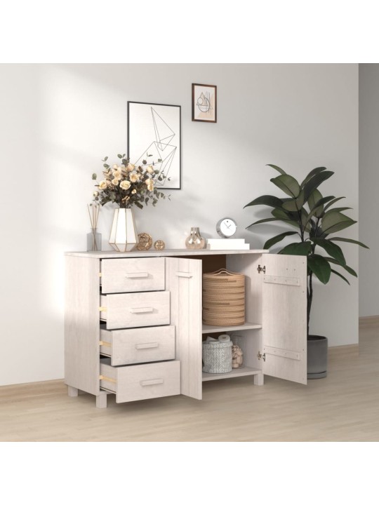Příborník HAMAR bílý 113 x 40 x 80 cm masivní borovice