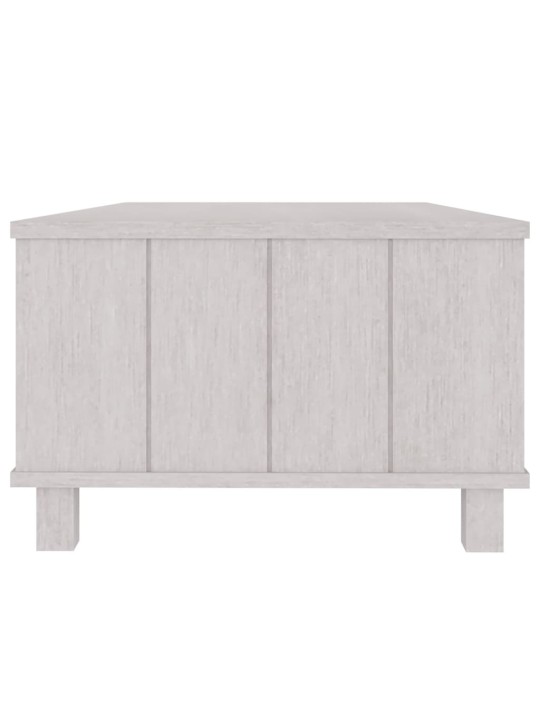 Konferenční stolek HAMAR bílý 100 x 55 x 35 cm masivní borovice