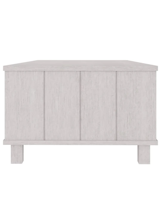Konferenční stolek HAMAR bílý 100 x 55 x 35 cm masivní borovice