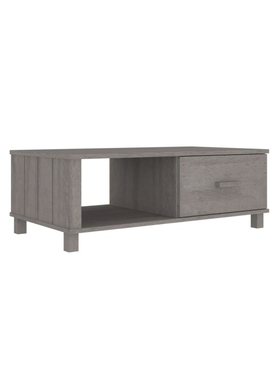 Konferenční stolek HAMAR světle šedý 100 x 55 x 35 cm borovice