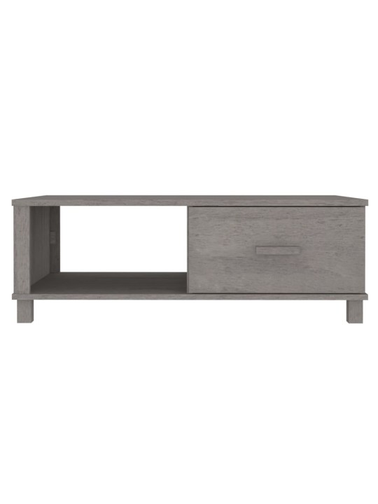 Konferenční stolek HAMAR světle šedý 100 x 55 x 35 cm borovice
