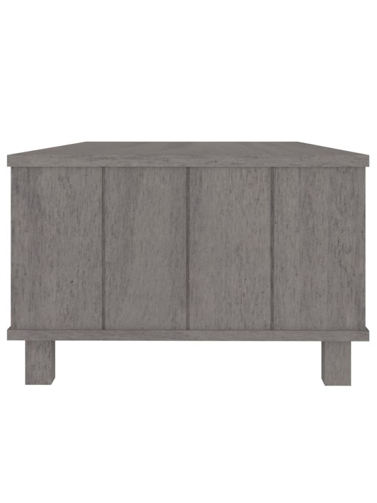 Konferenční stolek HAMAR světle šedý 100 x 55 x 35 cm borovice