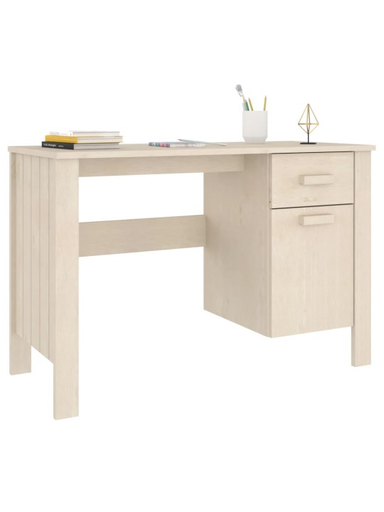 Psací stůl HAMAR medově hnědý 113 x 50 x 75 cm masivní borovice