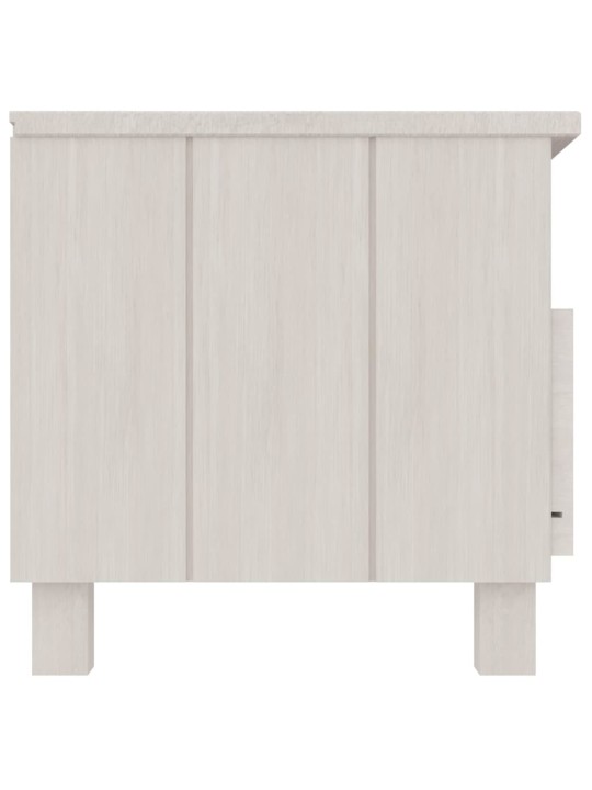 TV stolek HAMAR bílý 106 x 40 x 40 cm masivní borovice
