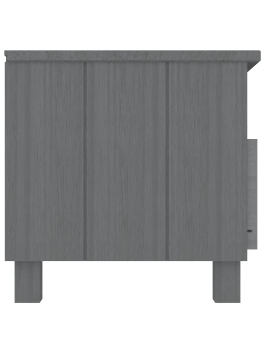 TV stolek HAMAR tmavě šedý 106 x 40 x 40 cm masivní borovice