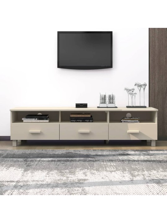 TV stolek HAMAR medově hnědý 158 x 40 x 40 cm masivní borovice