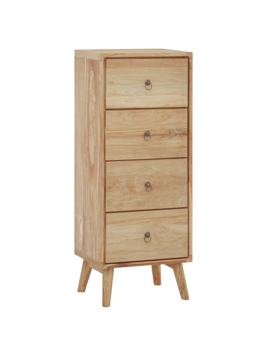 Komoda se zásuvkami 40 x 30 x 100 cm masivní teakové dřevo