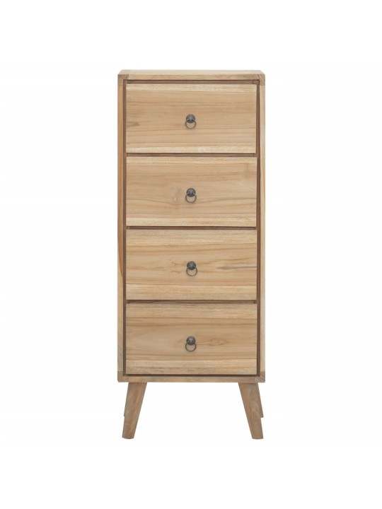 Komoda se zásuvkami 40 x 30 x 100 cm masivní teakové dřevo