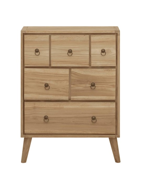 Komoda se zásuvkami 56 x 30 x 80 cm masivní teakové dřevo