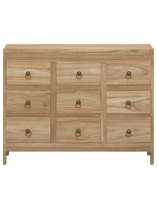 Komoda se zásuvkami 80 x 30 x 55 cm masivní teakové dřevo