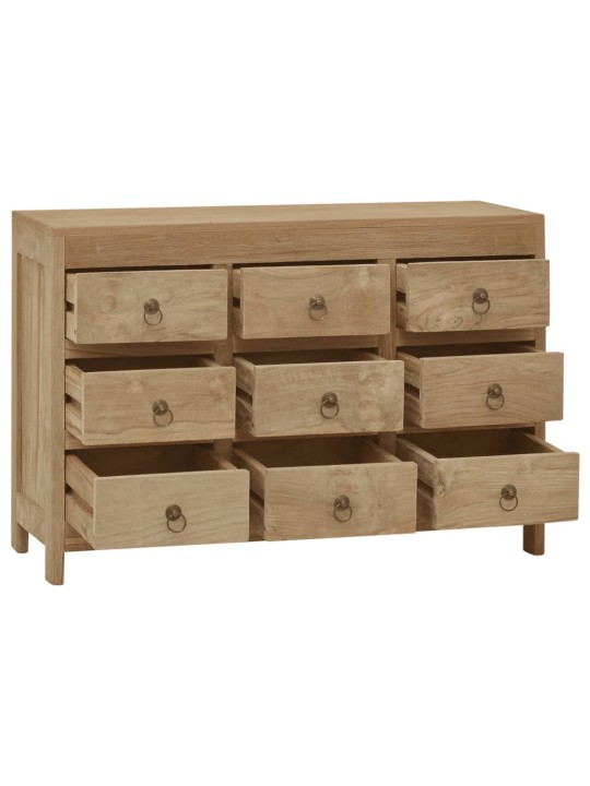 Komoda se zásuvkami 80 x 30 x 55 cm masivní teakové dřevo