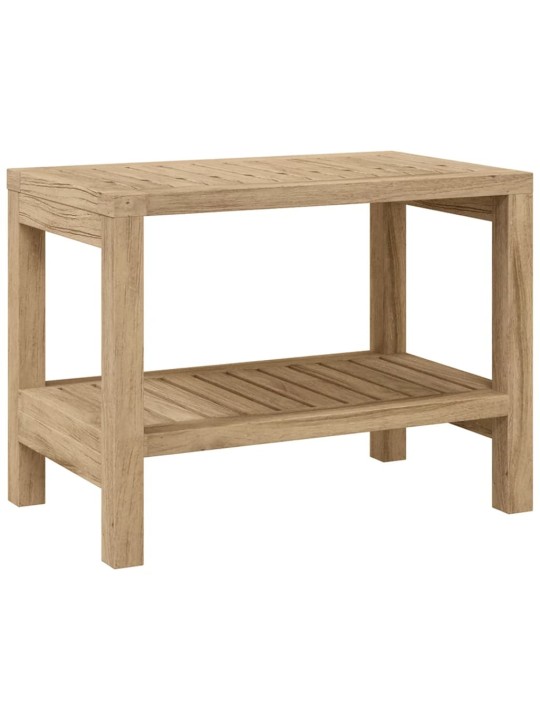 Odkládací stolek do koupelny 60x30x45 cm masivní teakové dřevo