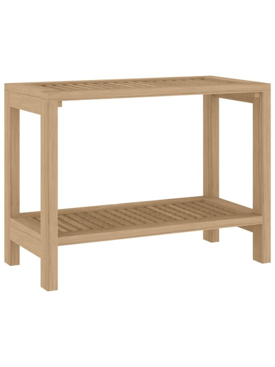 Odkládací stolek do koupelny 60x30x45 cm masivní teakové dřevo