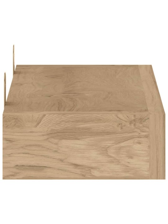 Nástěnné police 2 ks 40 x 15 x 4 cm masivní teakové dřevo