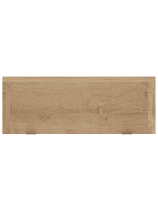Nástěnné police 2 ks 40 x 15 x 4 cm masivní teakové dřevo