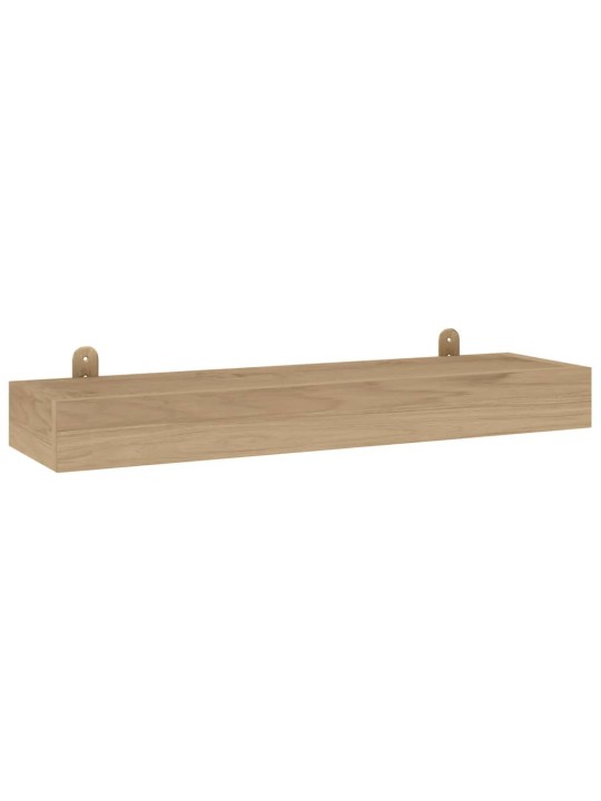 Nástěnné police 2 ks 60 x 15 x 4 cm masivní teakové dřevo