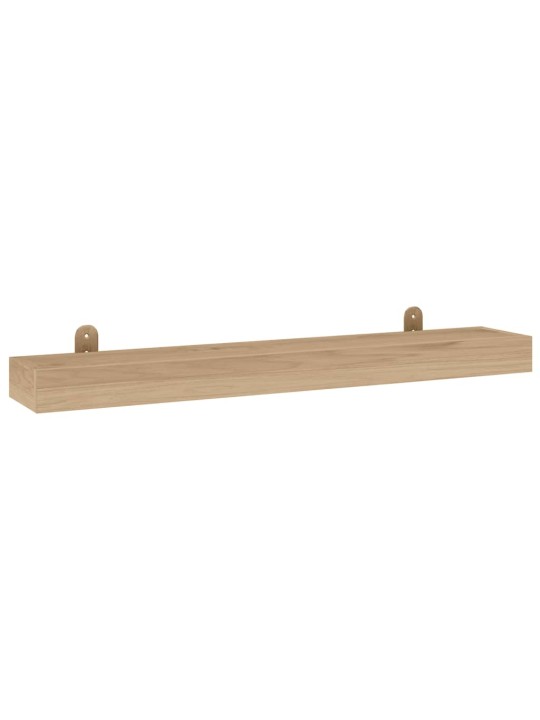 Nástěnné police 2 ks 90 x 15 x 4 cm masivní teakové dřevo