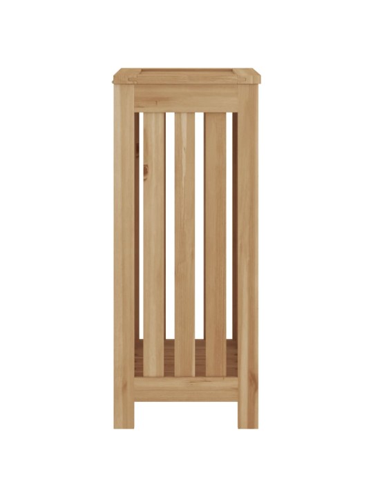 Koš na prádlo 35 x 25 x 60 cm masivní teakové dřevo