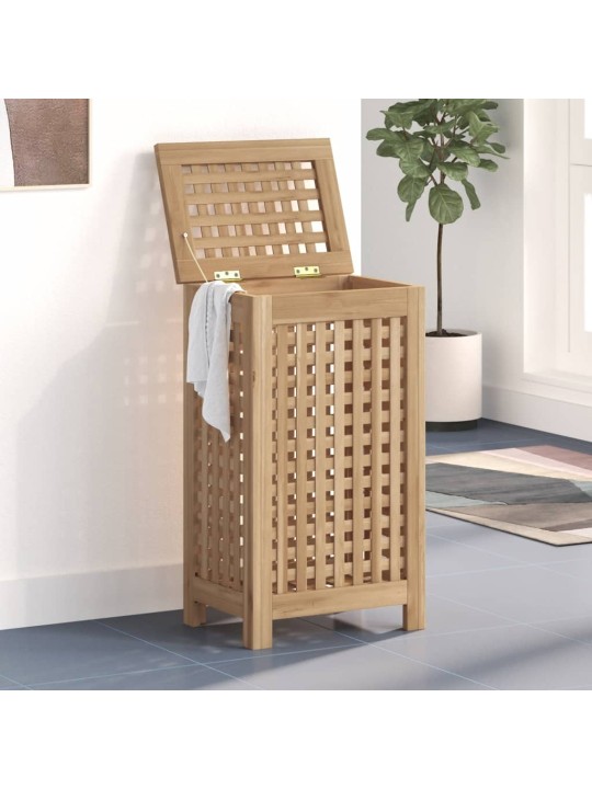 Koš na prádlo 35 x 25 x 60 cm masivní teakové dřevo