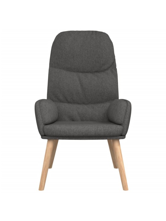 Relaxační křeslo tmavě šedé textil