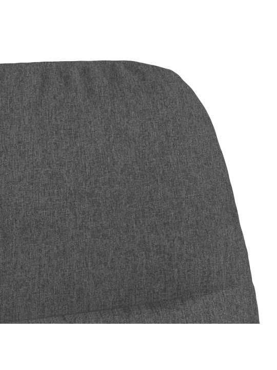 Relaxační křeslo tmavě šedé textil
