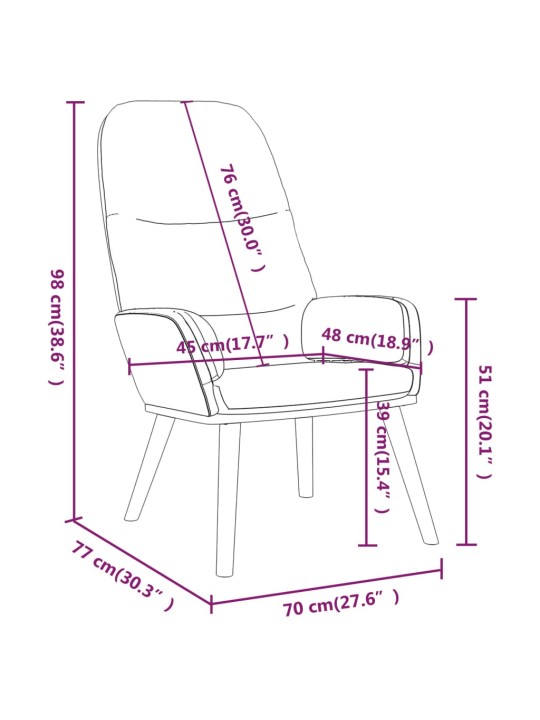 Relaxační křeslo tmavě zelené textil